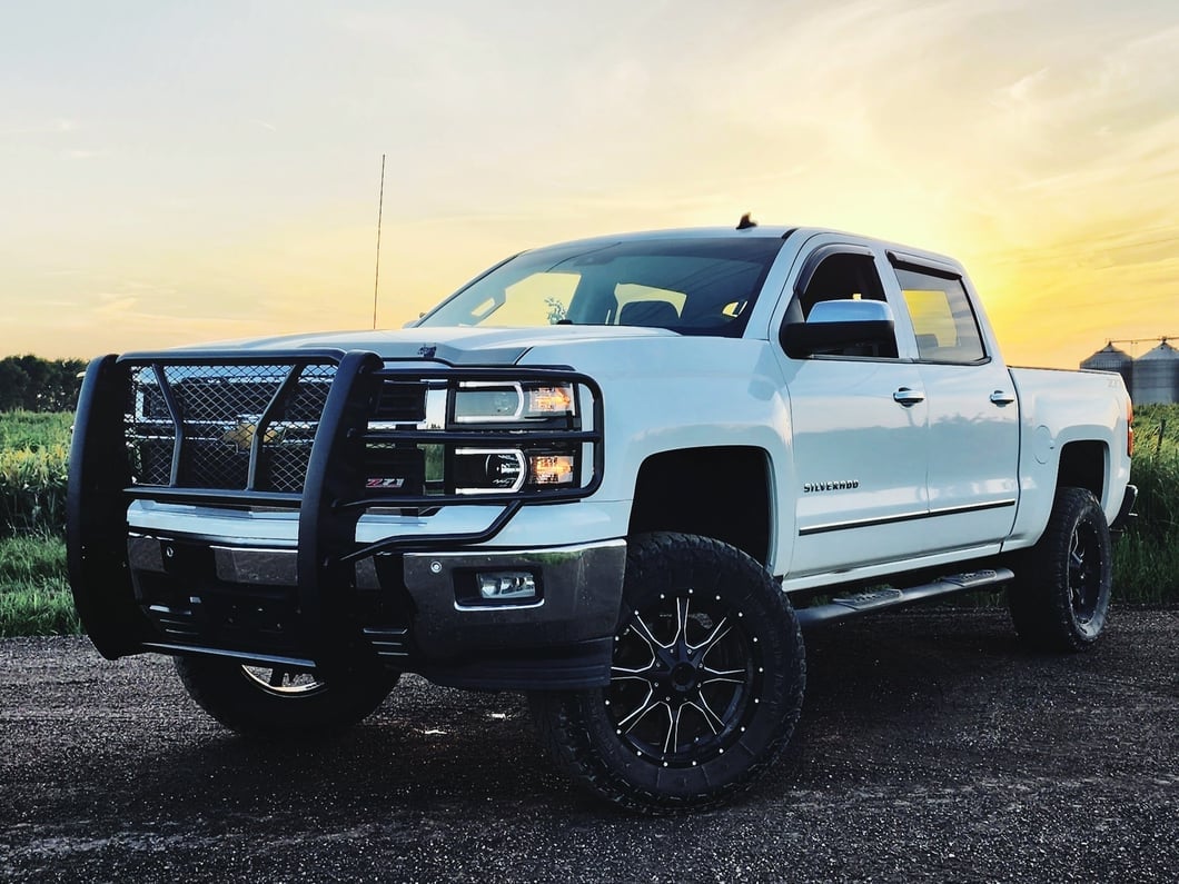 Barricade Modular Extreme HD Grille Guard; Black (14-18 Silverado 1500)