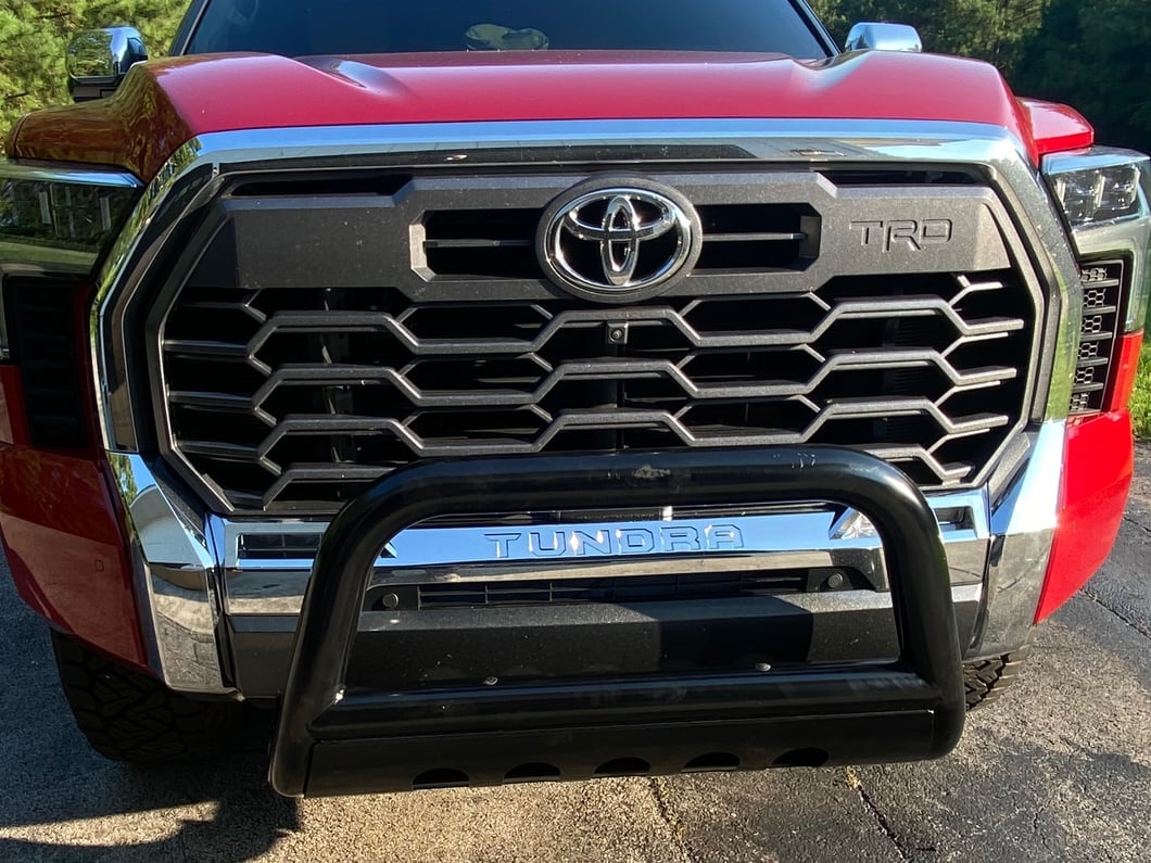 Barricade 3-Inch Bull Bar; Black (22-25 Tundra w/o Parking Brake Support System)