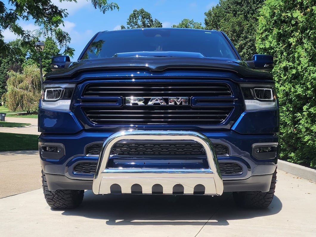 Barricade 3-Inch Bull Bar; Stainless Steel (19-24 RAM 1500, Excluding Rebel & TRX)