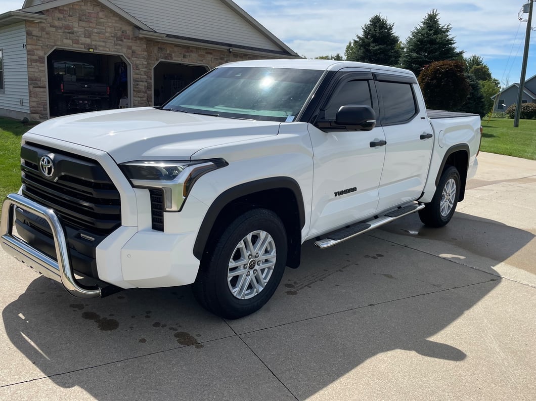Barricade 3-Inch Bull Bar; Stainless Steel (22-25 Tundra w/o Parking Brake Support System)
