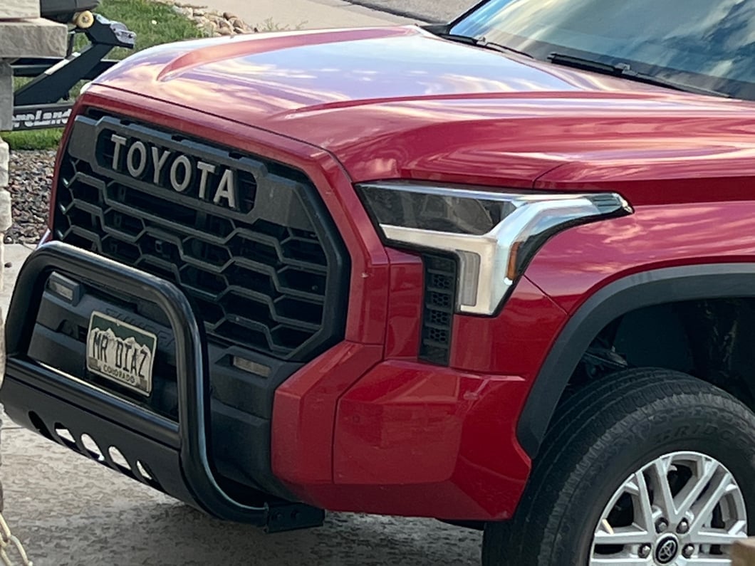 Barricade 3-Inch Bull Bar; Black (22-25 Tundra w/o Parking Brake Support System)