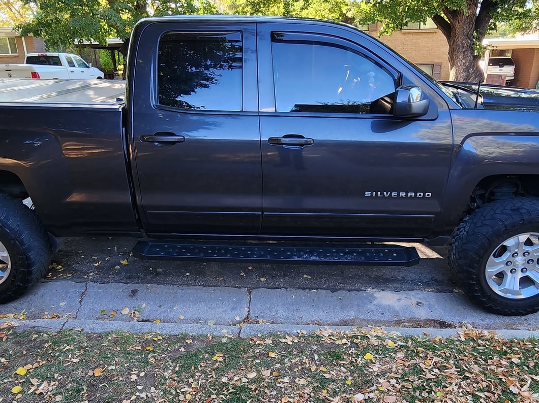 Barricade Rattler Running Boards; Textured Black (14-18 Silverado 1500)