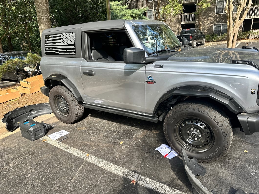 Barricade HD Plate Style Front Fender Flares (21-25 Bronco, Excluding Everglades, Heritage & Raptor)