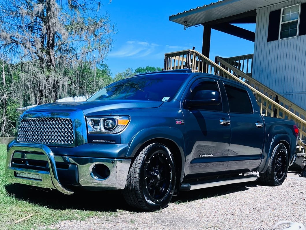 Barricade 3.50-Inch Bull Bar with Skid Plate and 20-Inch LED Light Bar; Stainless Steel (07-21 Tundra)