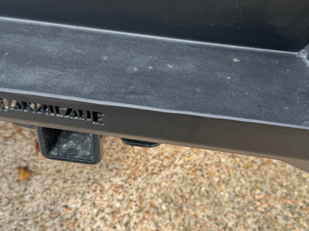 Barricade HD Plate Style Full Width Rear Bumper with LED Fog Lights (21-25 Bronco, Excluding Raptor)