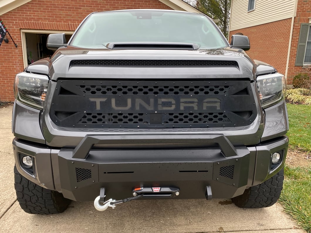 Barricade HD Stubby Front Bumper with Winch Mount (14-21 Tundra)