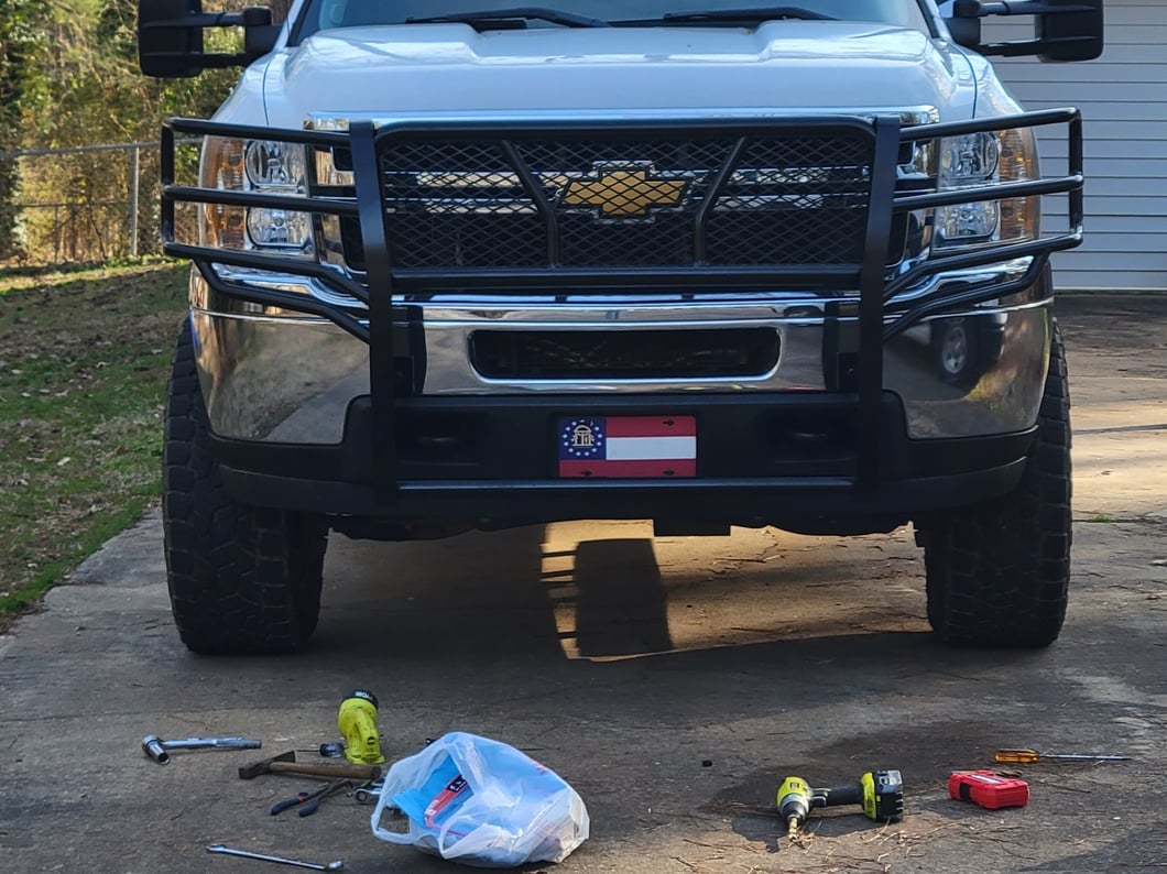 Barricade HD Grille Guard; Black (11-14 Silverado 2500 HD)