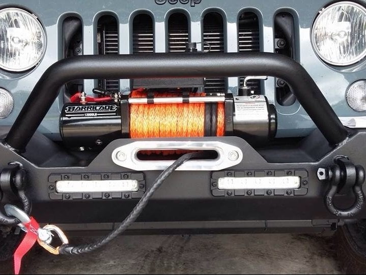 Barricade 12,000 lb. Winch with Synthetic Rope (Universal; Some Adaptation May Be Required)