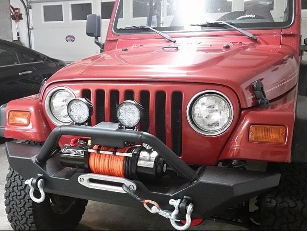 Barricade 12,000 lb. Winch with Synthetic Rope (Universal; Some Adaptation May Be Required)