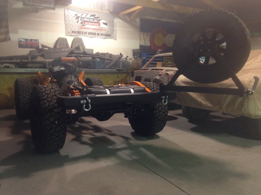 Barricade Classic Rear Bumper with Tire Carrier (87-06 Jeep Wrangler YJ & TJ)