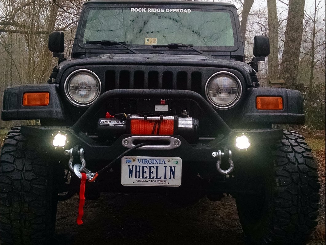 Barricade Trail Force HD Front Bumper with LED Lights (87-06 Jeep Wrangler YJ & TJ)
