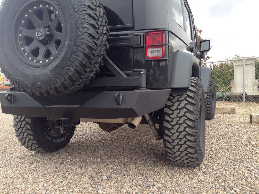 Barricade Trail Force HD Rear Bumper with Tire Carrier (07-18 Jeep Wrangler JK)