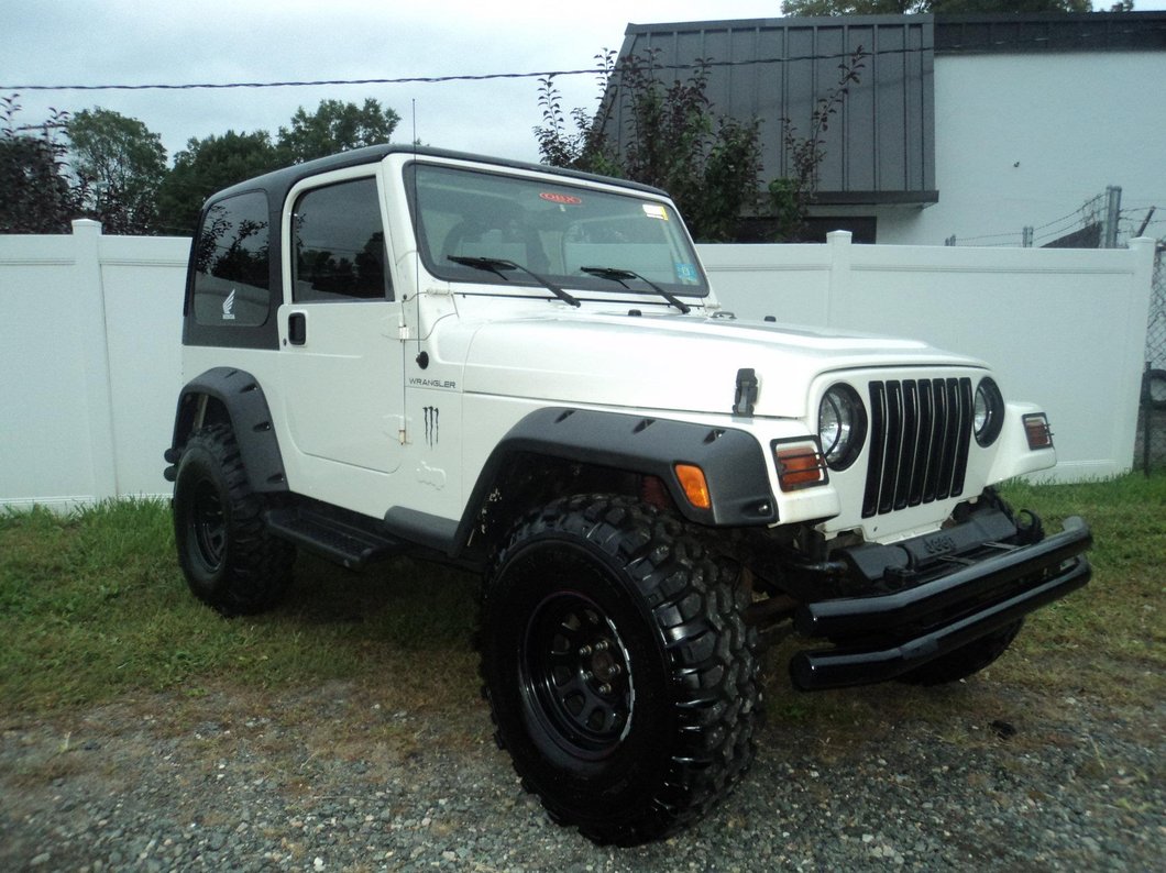 Barricade Double Tubular Front Bumper; Gloss Black (87-06 Jeep Wrangler YJ & TJ)