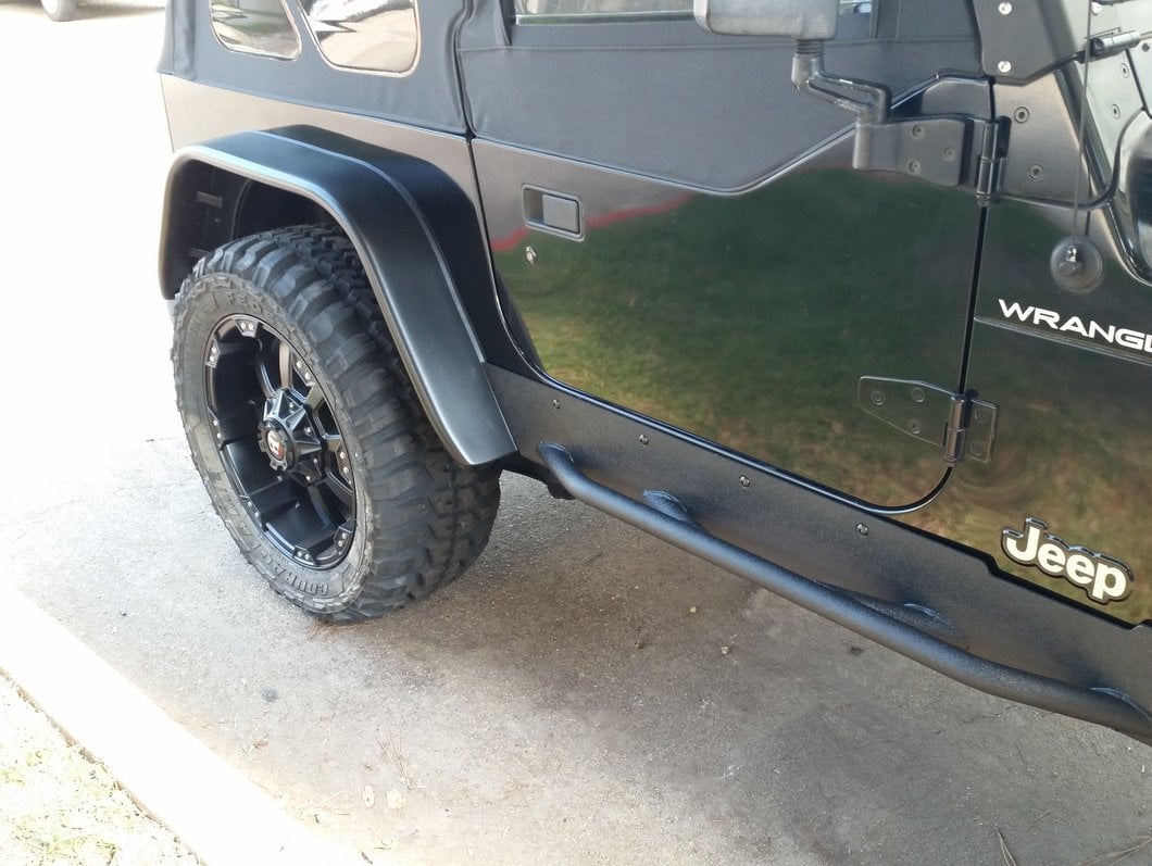 Barricade Extreme HD Rock Sliders; Textured Black (97-06 Jeep Wrangler TJ, Excluding Unlimited)