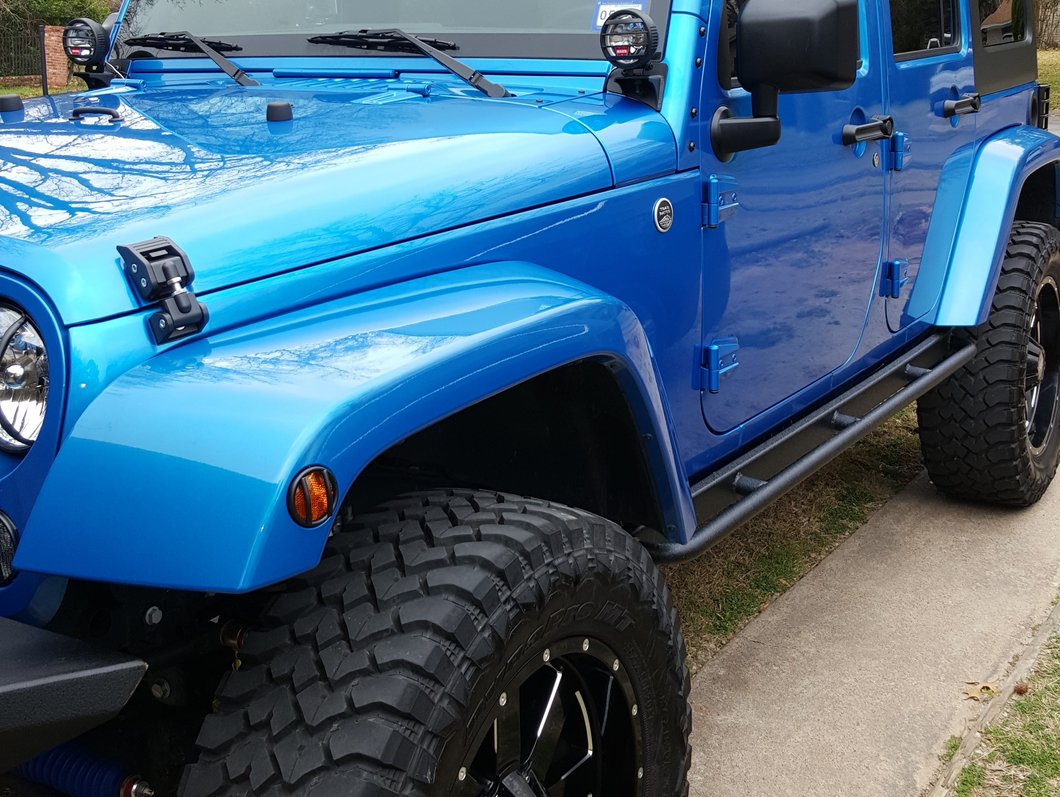 Barricade Enhanced Rubi Rails; Textured Black (07-18 Jeep Wrangler JK 4-Door)
