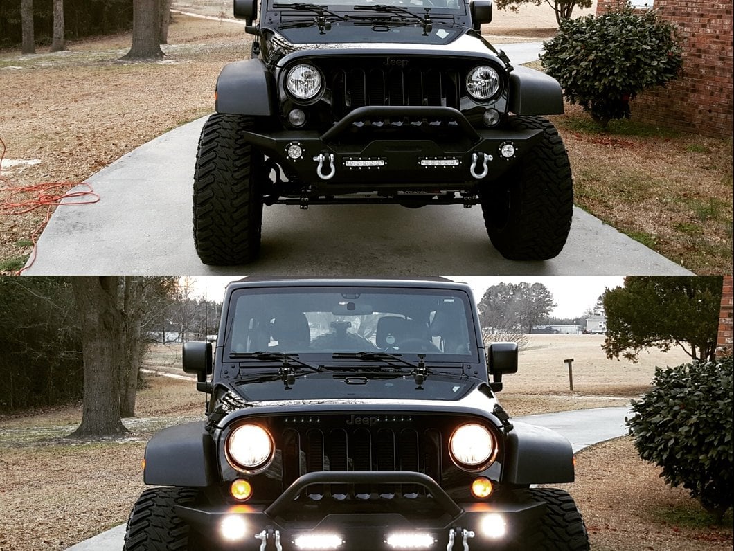 Barricade Trail Force HD Front Bumper with LED Lights (07-18 Jeep Wrangler JK)