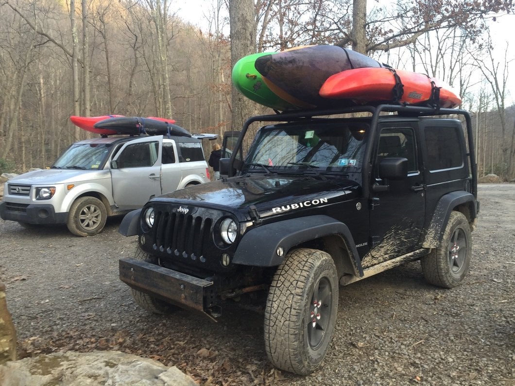 Barricade Roof Rack; Textured Black (07-18 Jeep Wrangler JK 2-Door)