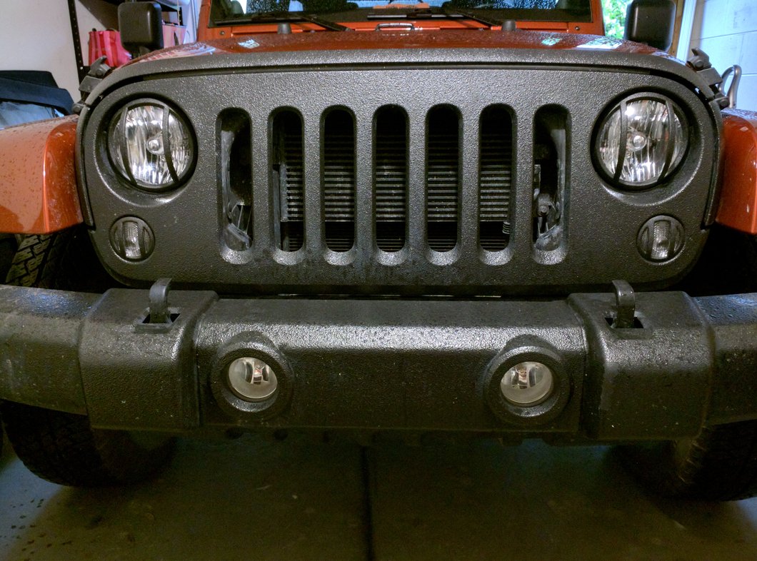 Barricade Headlight Guard; Textured Black (07-18 Jeep Wrangler JK)