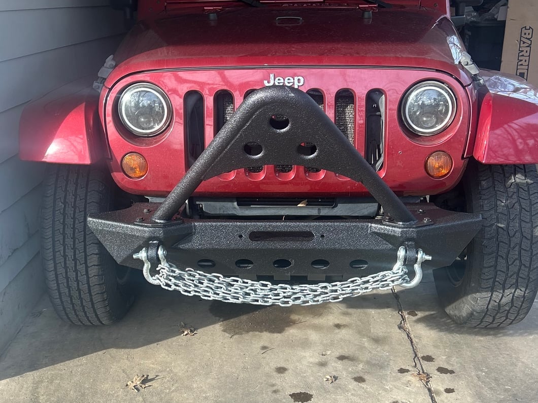 Barricade Stubby Winch Front Bumper with Stinger Bar (07-18 Jeep Wrangler JK)