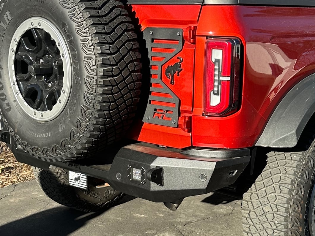 Barricade HD Rear Bumper with LED Fog Lights (21-25 Bronco, Excluding Raptor)