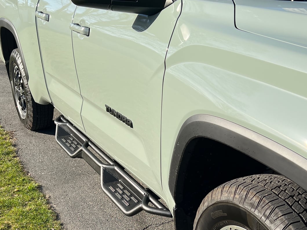 Barricade NB1 Running Boards; Textured Black (22-25 Tundra Double Cab)