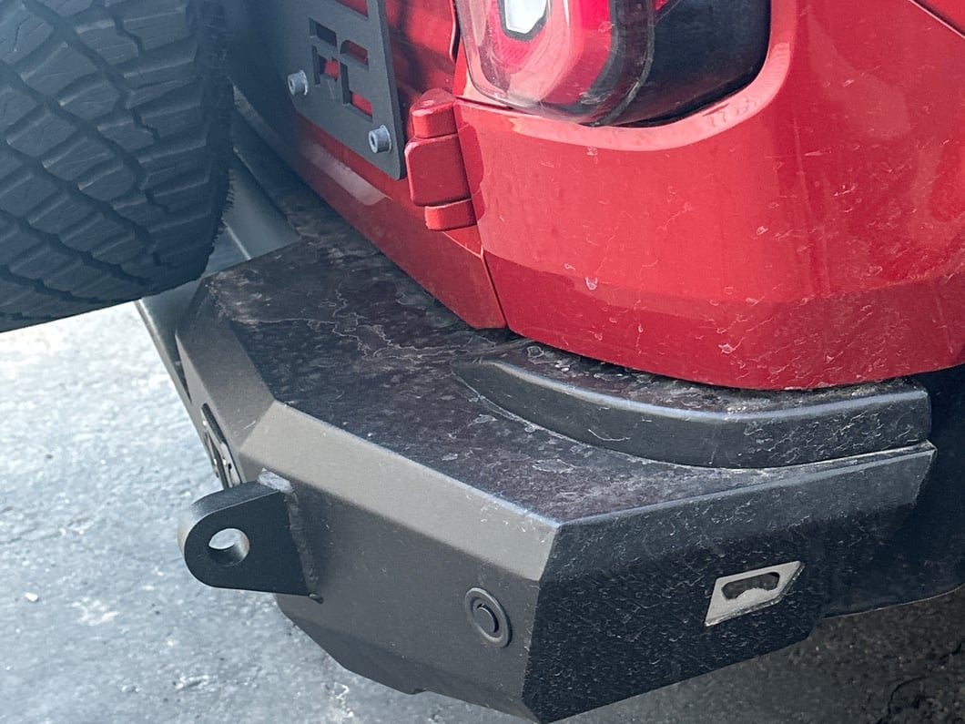 Barricade HD Rear Bumper with LED Fog Lights (21-25 Bronco, Excluding Raptor)