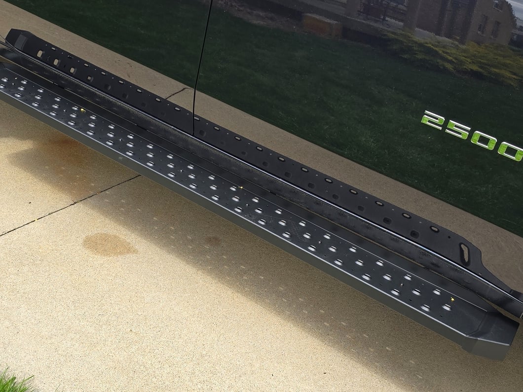 Barricade Rattler Running Boards; Black (20-25 Silverado 2500 HD Crew Cab)