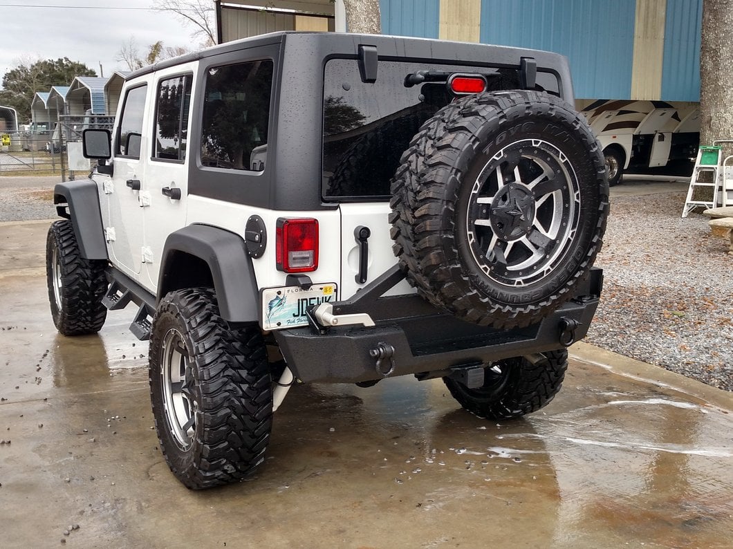 Barricade Extreme HD Rear Bumper with Tire Carrier (07-18 Jeep Wrangler JK)