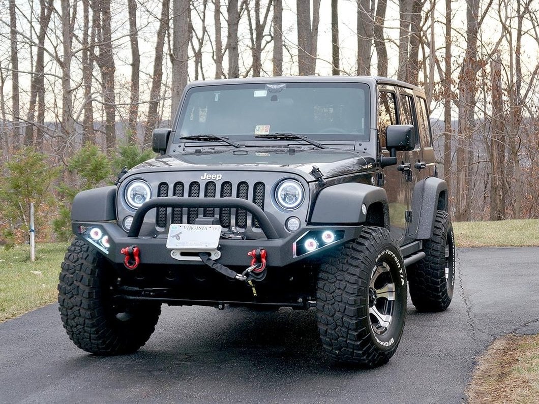 Barricade Trail Force HD Full Width Front Bumper with LED Lights (07-18 Jeep Wrangler JK)