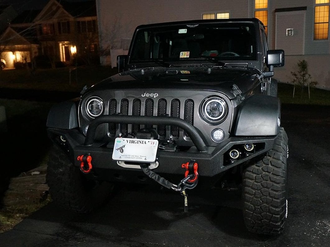 Barricade Trail Force HD Full Width Front Bumper with LED Lights (07-18 Jeep Wrangler JK)