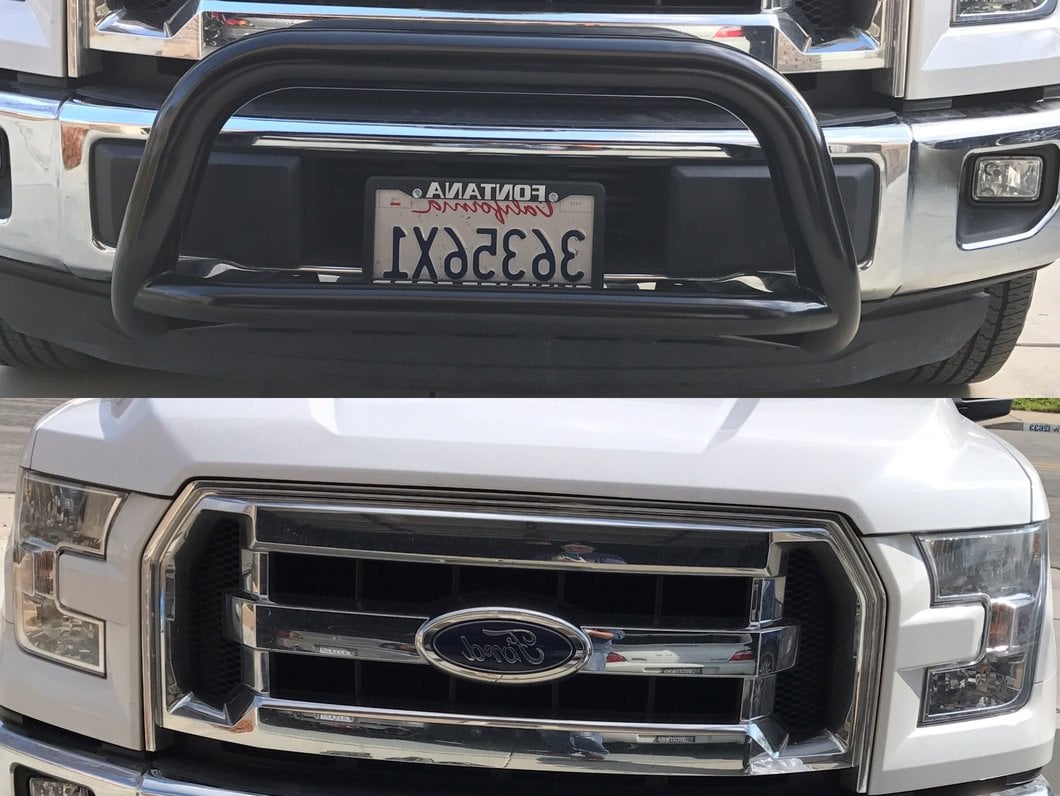 Barricade 3-Inch Bull Bar with Skid Plate; Gloss Black (11-25 2.7L/3.5L EcoBoost F-150, Excluding Raptor)