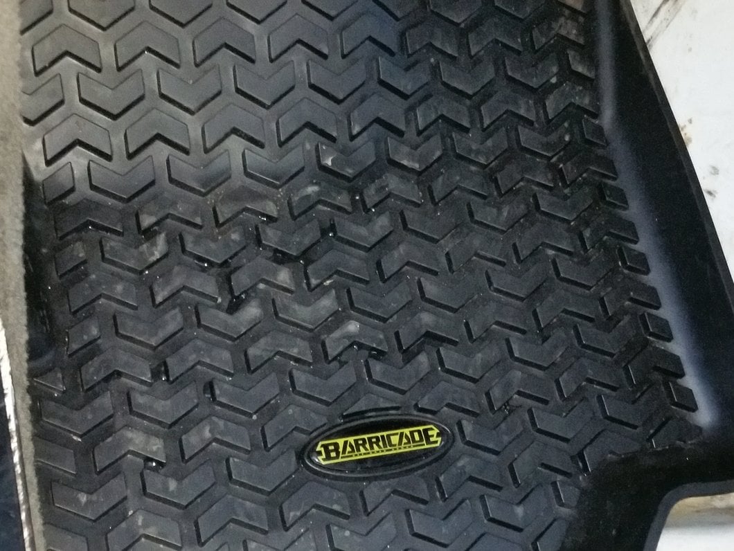 Barricade Front Floor Mats; Black (87-95 Jeep Wrangler YJ)