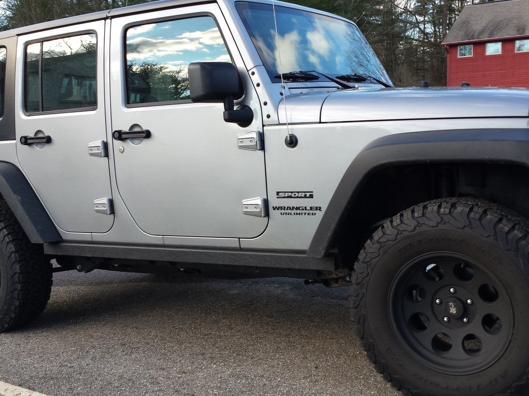 Barricade Rubi Rails; Textured Black (07-18 Jeep Wrangler JK 4-Door)