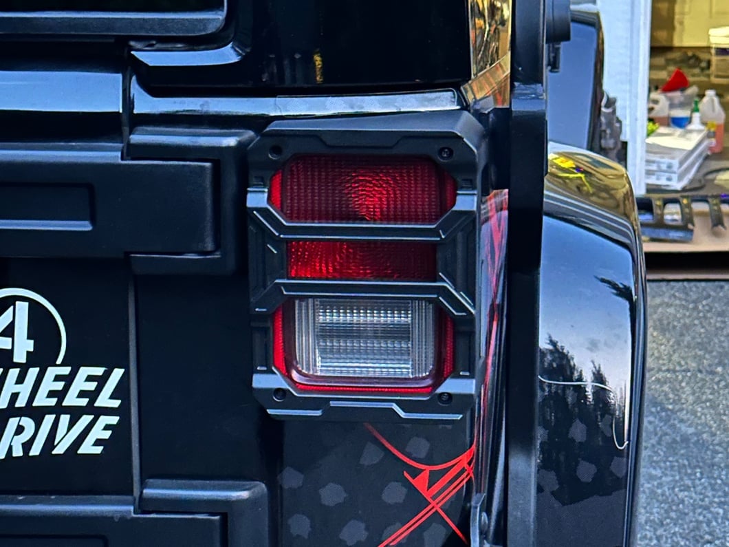 Barricade HD Aluminum Tail Light Guards (07-18 Jeep Wrangler JK)