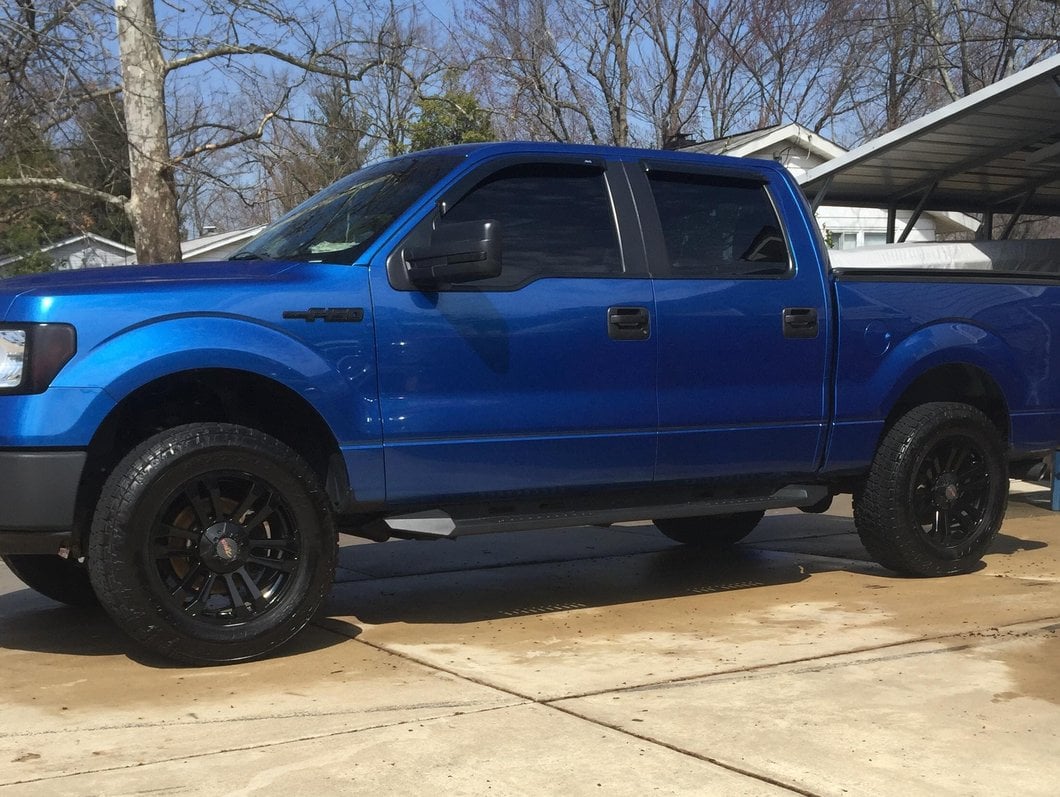 Barricade HD Steel Running Boards; Black (09-14 F-150 SuperCab, SuperCrew)