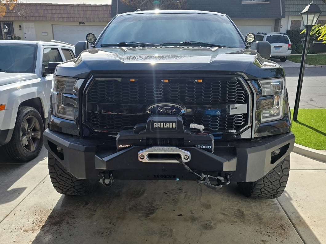 Barricade HD3 Plate Style HD Winch Mount Front Bumper (15-17 F-150, Excluding Raptor)