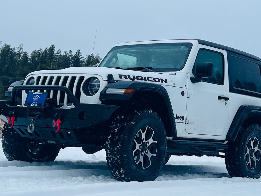 Barricade Tubular Drop Steps; Fine Textured Black (18-25 Jeep Wrangler JL 2-Door)