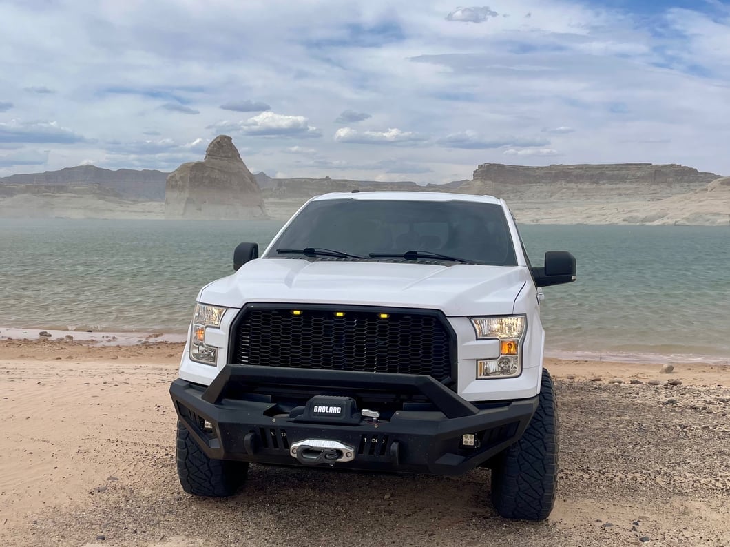 Barricade Aluminum HD Lite Front Winch Bumper with Skid Plate (15-17 F-150, Excluding Raptor)