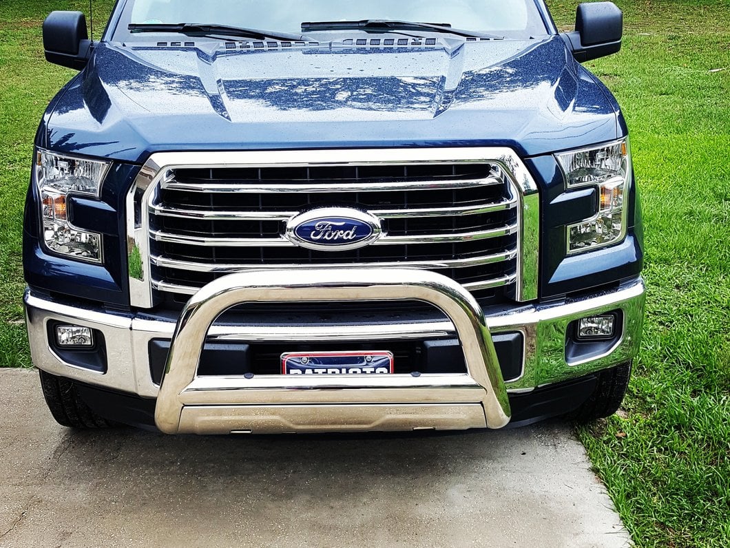 Barricade 3.50-Inch Bull Bar; Stainless Steel (04-25 F-150, Excluding Raptor)