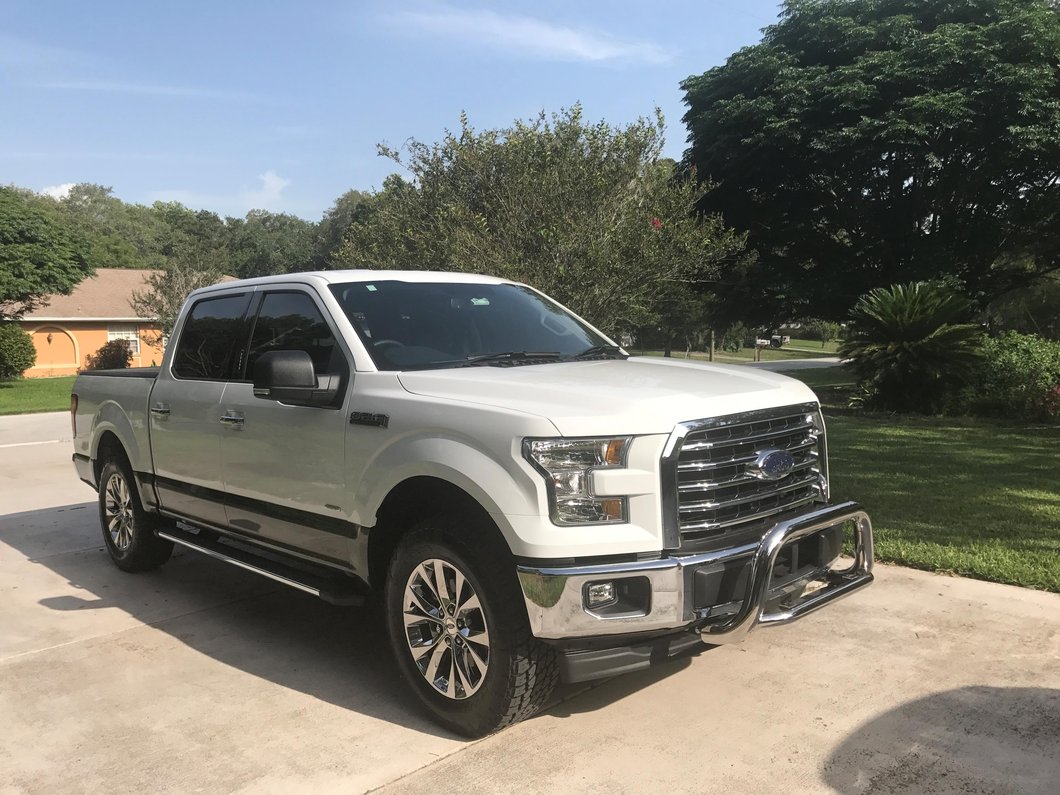 Barricade 3-Inch Bull Bar with Skid Plate; Stainless Steel (11-25 2.7L/3.5L EcoBoost F-150, Excluding Raptor)