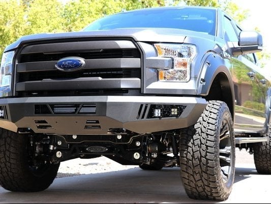 Barricade Extreme HD Front Bumper with LED Fog Lights (15-17 F-150, Excluding Raptor)