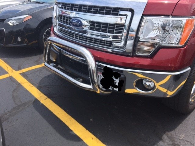 Barricade 3-Inch Bull Bar with Skid Plate; Stainless Steel (11-25 2.7L/3.5L EcoBoost F-150, Excluding Raptor)