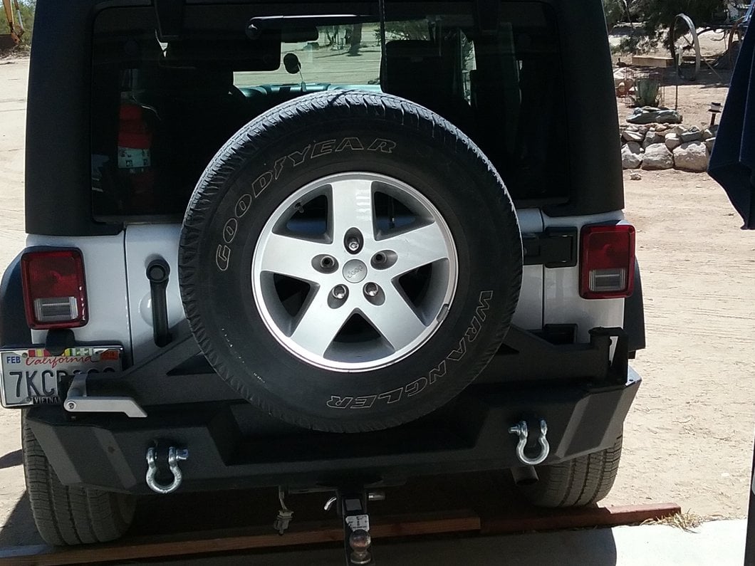 Barricade Extreme HD Rear Tire Carrier for Barricade Extreme HD Bumper Only (07-18 Jeep Wrangler JK)