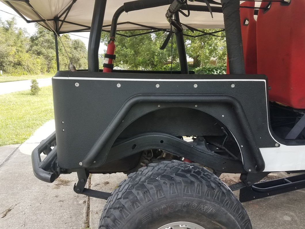 Barricade Rear Fender with 3-Inch Flare (87-95 Jeep Wrangler YJ)