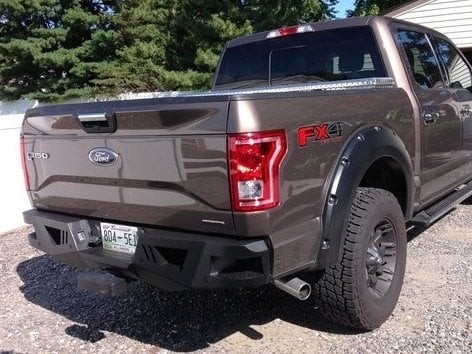 Barricade Extreme HD Rear Bumper for Factory Hitches (15-20 F-150, Excluding Raptor)