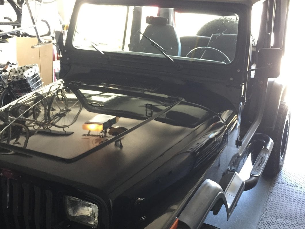 Barricade Rectangular Adventure Mirrors; Textured Black (66-25 Jeep CJ5, CJ7, Wrangler YJ, TJ, JK & JL)