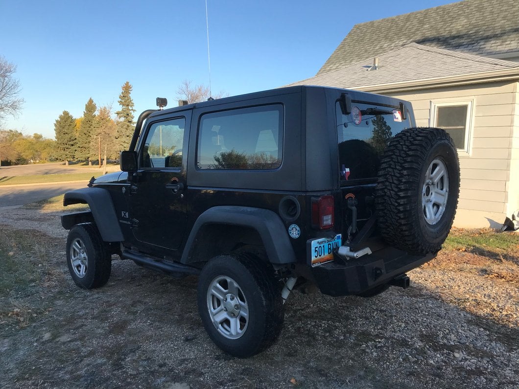 Barricade Extreme HD Rear Tire Carrier for Barricade Extreme HD Bumper Only (07-18 Jeep Wrangler JK)