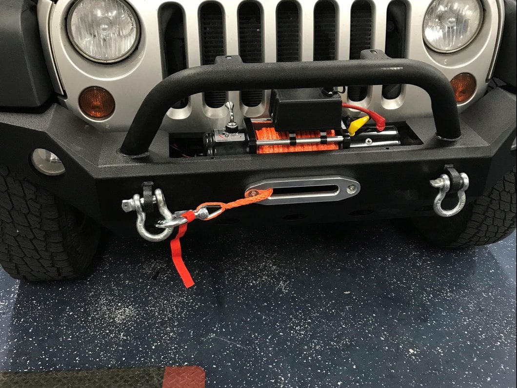 Barricade Trail Force HD Full Width Front Bumper with 9,500 lb. Winch (07-18 Jeep Wrangler JK)