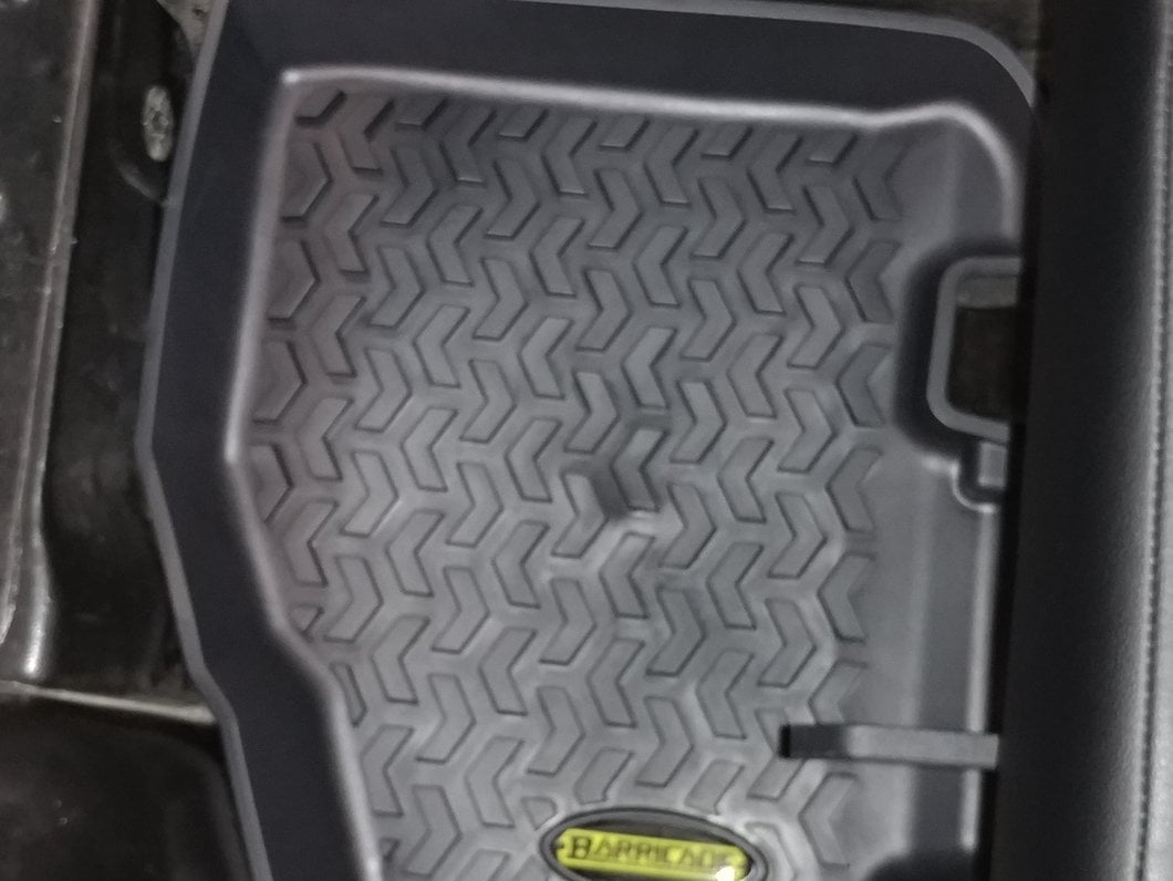 Barricade Rear Floor Mats; Black (97-06 Jeep Wrangler TJ)