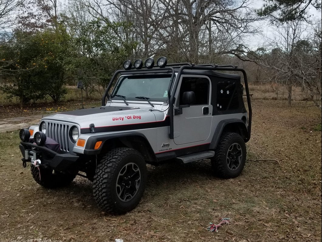 Barricade Light Bar Mount Brackets; Textured Black (97-06 Jeep Wrangler TJ)